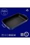 Cast Rectangular Rosto and Oven Tray Cast Iron Solid Double Handle Size 26x40cm - 4