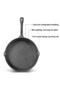 Cast Iron Skillet Frying Pan 25cm with Pouring Spout, Skillet 4.6cm Deep with Hanging Hole - 3