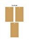 100 Pieces 5 X 9 Cm Unprinted Stringless Perforated Kraft Rectangle Label, Cardboard Paper Shoes Clothes T-Shirt - 4