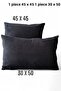 2-Piece Set Cushions, Special Design Cushions , Decorative Cushion Covers, Soft-Textured Cushions, 30 x 50 cm and 45 x 45 cm - 2
