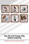 6 قطع إطار 20x20 - إطار Kemençe - إطار مربع MDF - مجموعة إطارات صور متعددة - 8