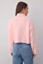 Wardrobe Essentials Pembe Geniş Kalıp Yumuşak Dokulu Crop/Kısa Triko Kazak TWOAW26KZ00113 - 4