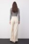 Wardrobe Essentials Ekru Yüksek Bel Cep Detaylı Comfort Esnek Wide Leg Palazzo Jeans TWOAW26JE00120 - 4
