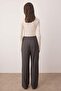 Gri Wide Leg/Geniş Paça Yüksek Bel Dokuma Pantolon TWOAW26PL00036 - 4