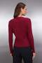 Mürdüm Simli İplikli Fitted/Vücuda Oturan Şık Triko Hırka TWOAW26HI00195 - 4