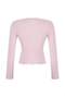 Teen Pink Pointel Slim/Fitted Knitted Blouse Twoaw26Bz00012 - 6