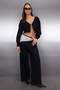 Siyah Süper Crop Basic Fiyonklu Triko Hırka TWOAW24HI00315 - 3