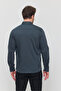Men's Petrol Green Slim Fit Slim Cut Cotton Denim Shirt - 8