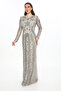 Laila Maxi – Silver Modest Evening Gown - 4