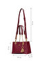 Burgundy Women Shoulder Bag Us25539 - 6