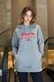 Gray Oversize Hooded Women's Sweatshirt Sh190 - 5