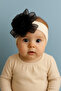 Unnoticeable, Non-Squeezing Rose Bow Baby Bandana for Ages 0-2