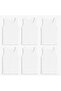 Boys' Wide Strap Ribbed Undershirt Set of 6 Cotton Comfortable Cut White Color