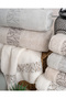 Buldan Üretim Dowry Luxury Jacquard Garden 4-Piece Hand/Face Towel I 50X90 - 4
