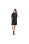 0A4Ru2Blk1-R Center Vee Tee Dress Women's Dress - Skirt Black