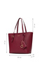 Claret Red Women's Shoulder Bag Us25551 - 6