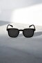Arrow Men's Black Square Frame Sunglasses – Gold Detail, Uv400 Protection, Classic Design - 5