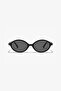 Tr Miux Vers2 Black Oval Sunglasses Women Modern New Season - 4
