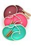 Blush Silicone Suction Baby Food Plate – Elephant Design, BPA-Free, Food-Grade Divided Plat - 3
