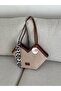New Season Women's Shoulder Bag with Scarf and Corn Detail - 6