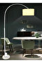 Nordic Simple Eye-Protection Vertical Floor Lamp with 9W Tri-Color LED, White - 6