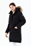 Women's Long Detachable Natural Fur Hooded Padded Wind Resistant Water Repellent down Jackets 8645 - 2