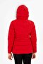 Women's Short Detachable Natural Fur Hooded Wind-Resistant Puffer Jacket 8671 - 3