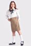 Girl's Elastic Waist School Camisole Shorts Skirt 8637 - 3