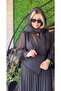 بذلة شيفون مرصعة بالحجارة - XL - أحمر - 7