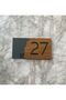 Luxury Plexiglass Door Number Self Adhesive Practical Wooden Series with Tape on the Back 15X8 Cm- 27 - 2