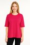 Women's Oversize Fit Wrinkled Fabric Double Sleeve Side Slit T-Shirt Blouse - T954 - 2