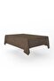 Velvet-Textured Tablecloth Brown