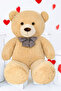 90cm Plush Bear and Lilac Soft Plush Teddy Bear Bouquet Gift for Lover Birthday Special Day Gift Set - 3