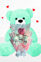 90 cm Large Plush Bear Teddy Bear and Heart Balloon Teddy Bear Bouquet Romantic Gift for Lover Birthday