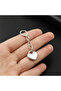 Death note ryuk heart figured chain earrings – anime themed dangle earrings - 3