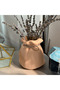Handmade Rustic Decorative Vase – Bundle Shaped Ceramic Look Home Accessory