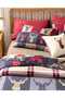 Patchy Deers 100% Cotton Flannel 2-Piece Pillow Case - 6