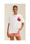 Heart Patterned Unisex Oversize T-Shirt