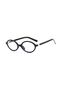 Miux Black Oval Frame Gold Color Popular Clear Screen Goggles with Accessories - 4