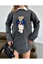 Teddy Bear Embroidered Women's Knitwear Sweater - 6