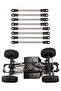 Stainless Steel Chassis Tie Rod 275mm Wheelbase Links Set with M4 Rod Ends for 1/10 RC Crawler 27... - 8