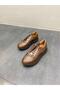 Mink Leather Lace-Up Women's Casual Shoes - 3