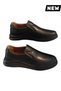 Original Leather Men Black Comfort Orthopedic Father Rubber Sole B101 Shoes - 6
