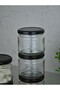 24Pcs 300ml Metal Black Lid Canning Clear Glass Magnolia Jar Magnolia Dessert - 4