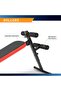 Utility Slant Board W/Headrest – Folding Design With Adjustable Positions SB-4606, Black/Red - 7