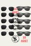 Hearted Bride Groom Bridesmaid Sunglasses Set of 5 Pairs of 10 Wedding Engagement Bride after Birthday Party - 2