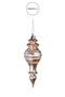 Christmas Ornament Glittery Windmill 3-Piece Ball Rose 14 cm - 2
