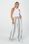 Women's Muslin Fabric Striped Relaxed Fit Wide Leg Trousers – Daily Combination