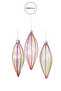 Christmas Ornament Pearlescent 3-Piece Ball Fuchsia 13 cm