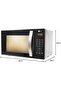 Digital Microwave Oven, 25L Capacity, Auto Cooking Function, 5 Power Levels, Grill, Defrost, 10 - 5